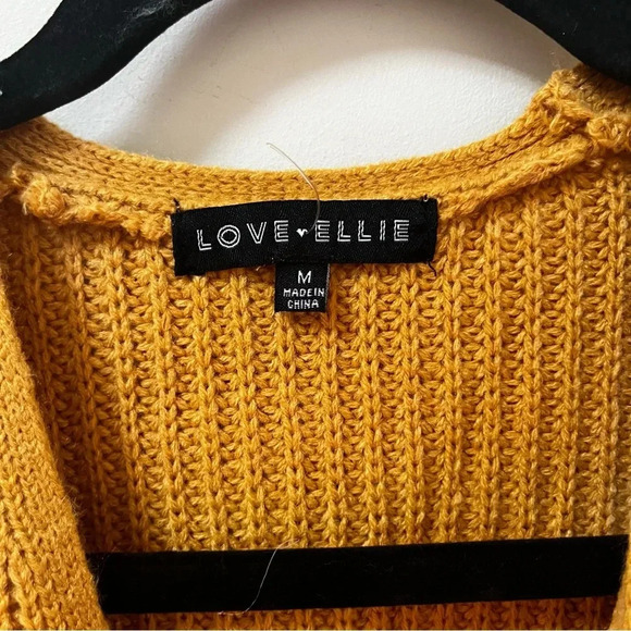 Stitch Fix Yellow Gold Open Front Cardigan Sweater- Girls M- Love Ellie- NWT - Picture 4 of 5